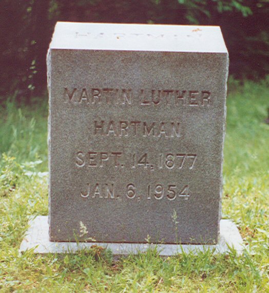 Hartman Martain Luther Headstone
